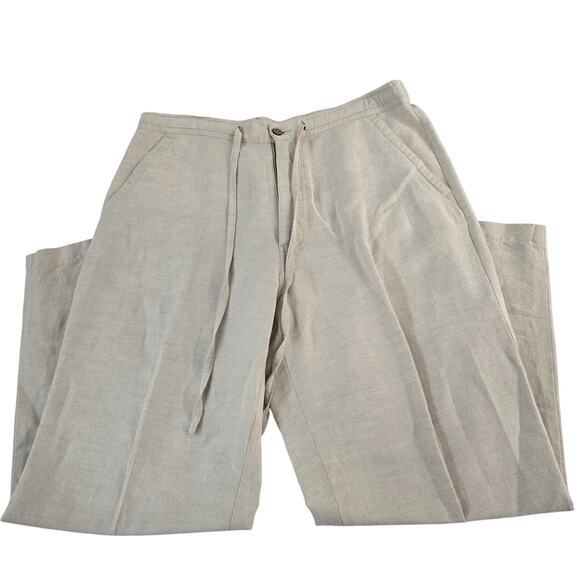 Cubavera Other - Cubavera mens linen pants beige tan Large 36/38x30
